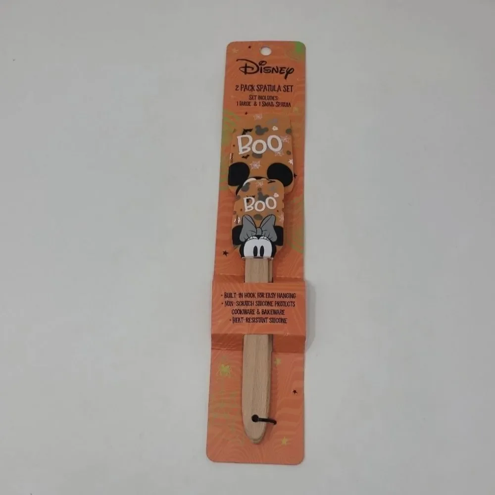 Disney Halloween Mickey & Minnie 2pc Spatula Set  Large And Small New